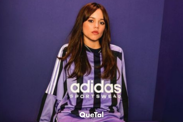 Jenna Ortega es la nueva embajadora de adidas en un look que Merlina usaría